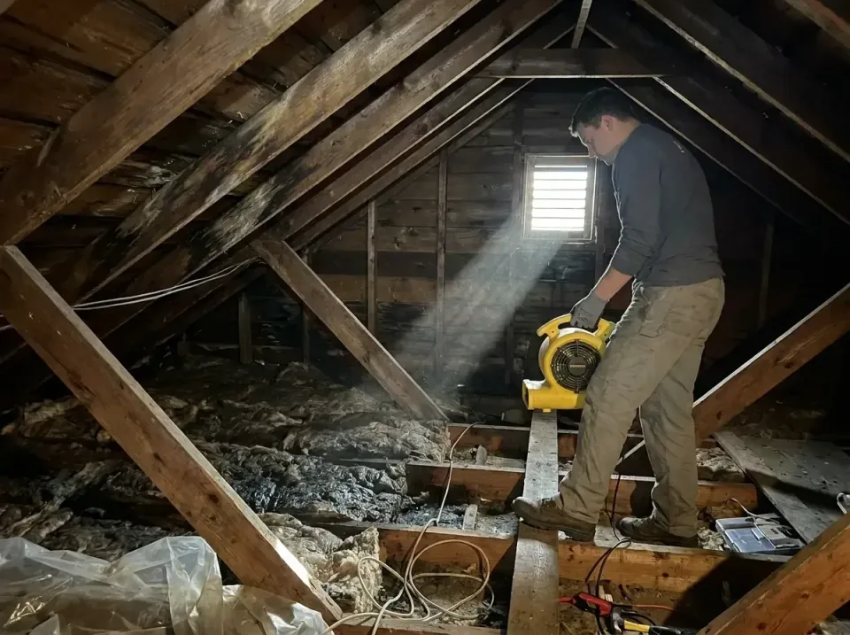attic-water-damage-drying-proc-007 — frequently asked questions, Emergency Water Extraction & 24/7 Flood Response in Clay Ce…